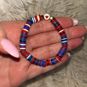 Handmade 4th of July bracelet